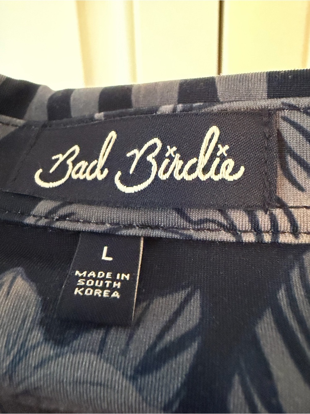 Bad Birdie Navy Floral Crouching Tiger Polo Golf Top large - Picture 3 of 5